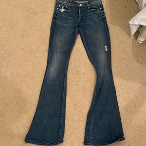 MOTHER flare blue denim 42” jeans